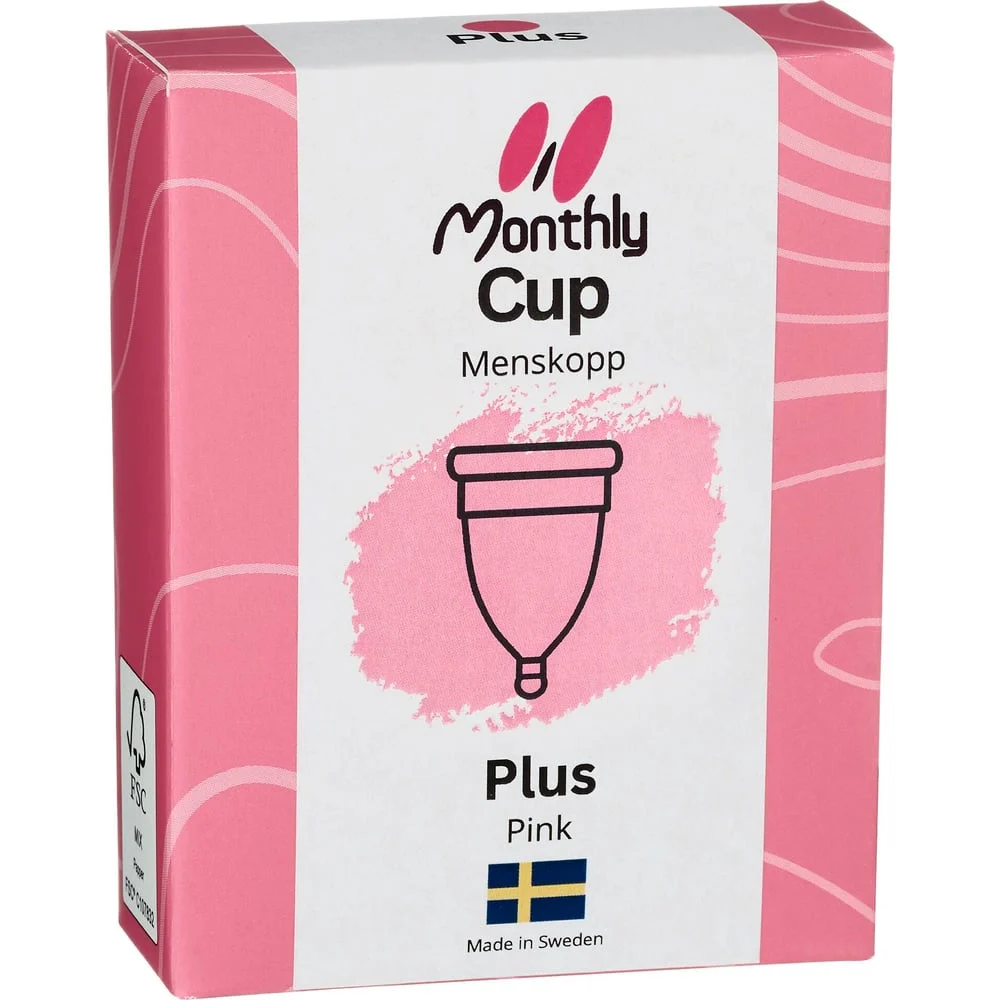 MonthlyCup menskopp Plus i färgen Pink Topaz