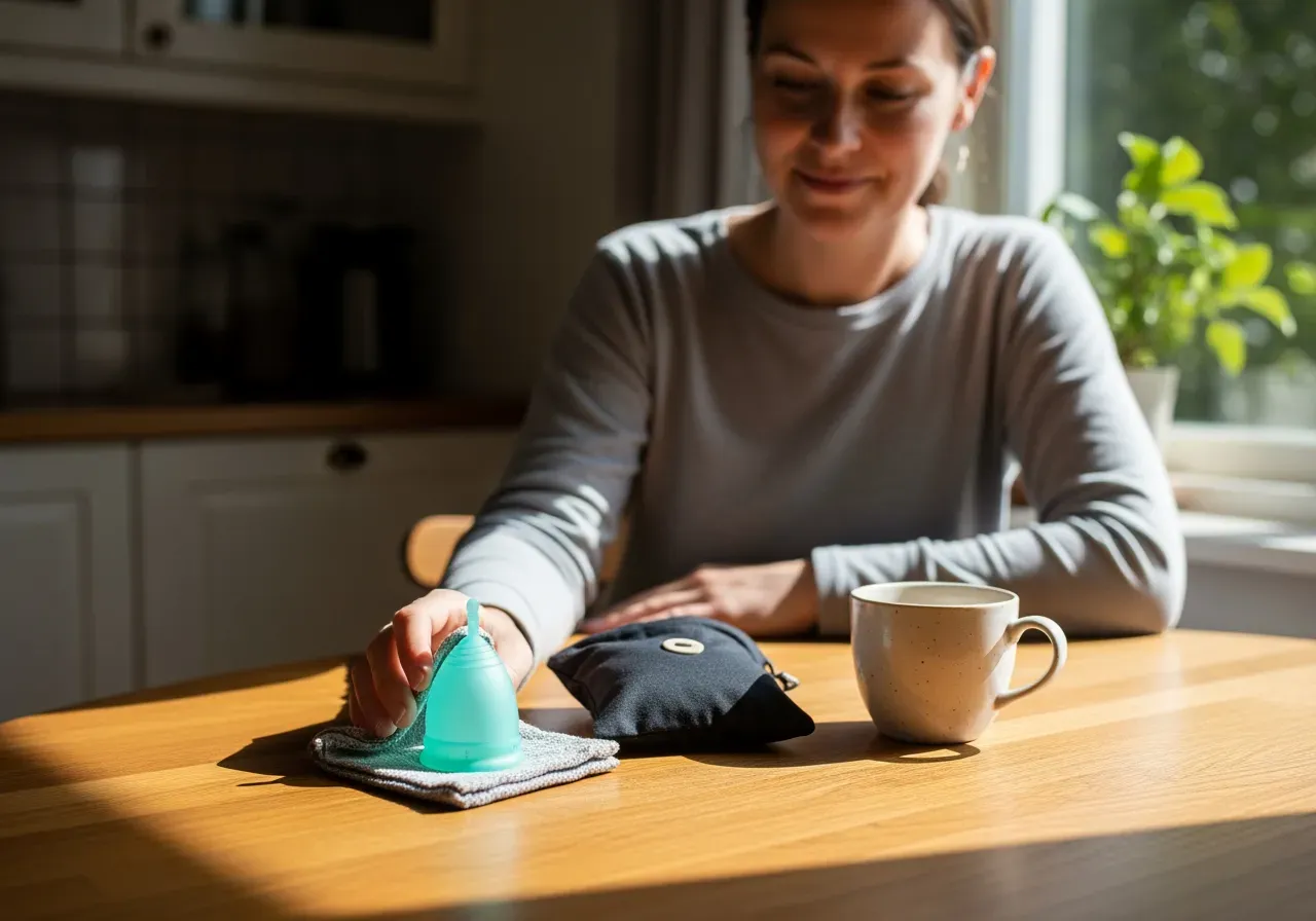 Engångsfria mensskydd på resa