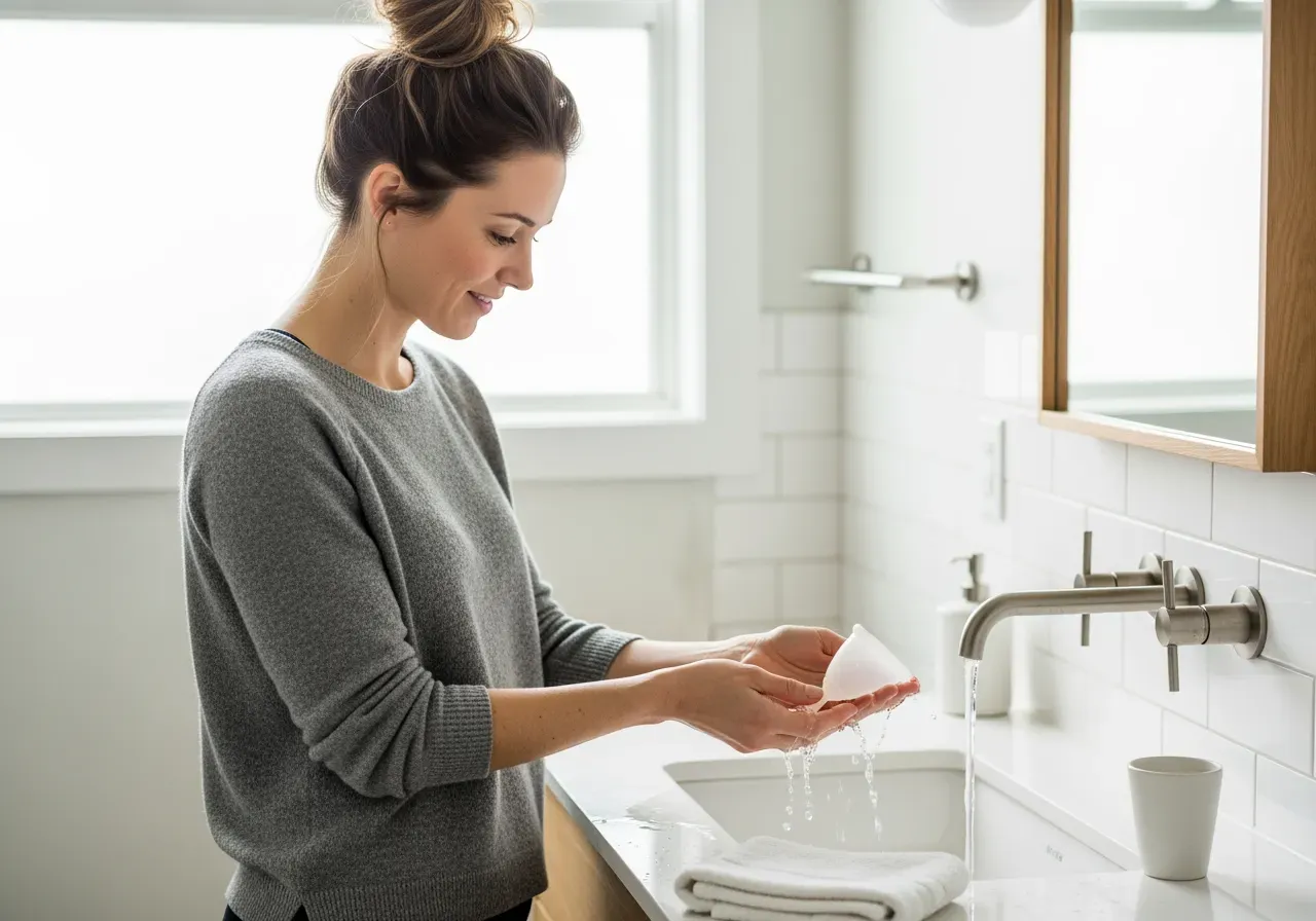 Material i återanvändbara mensskydd