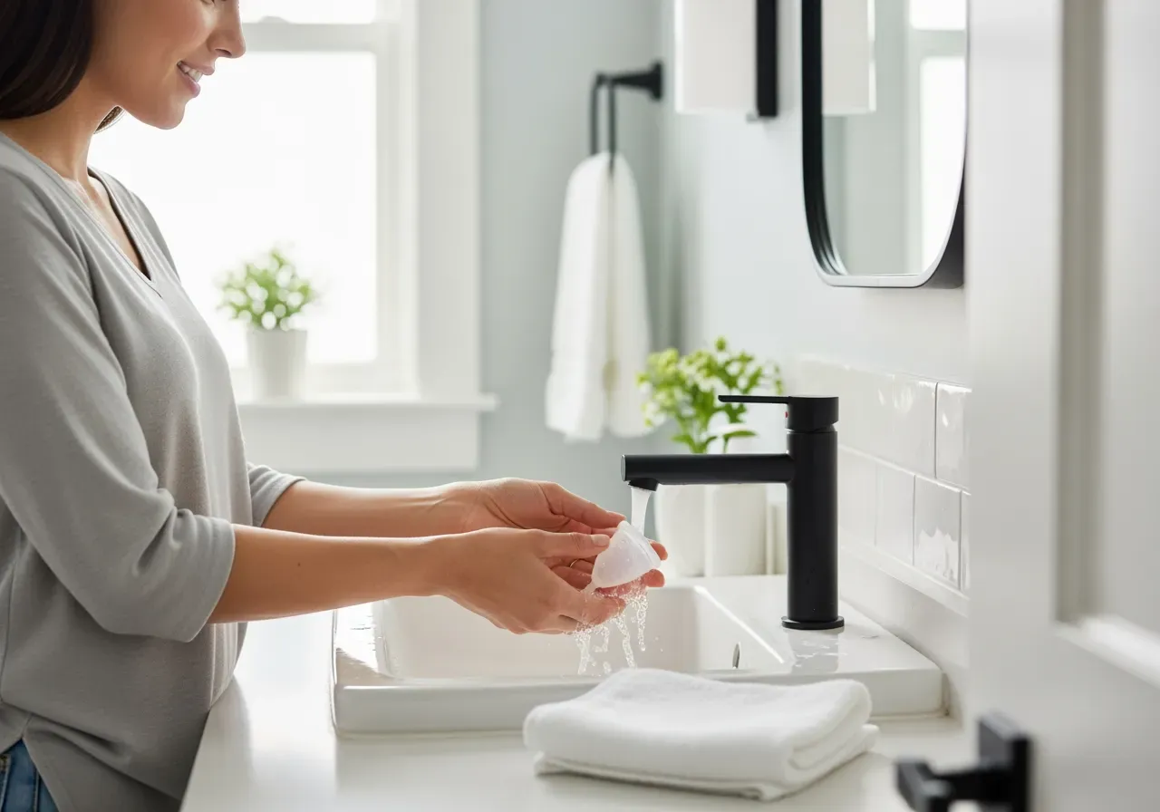 Träning med hållbara mensskydd