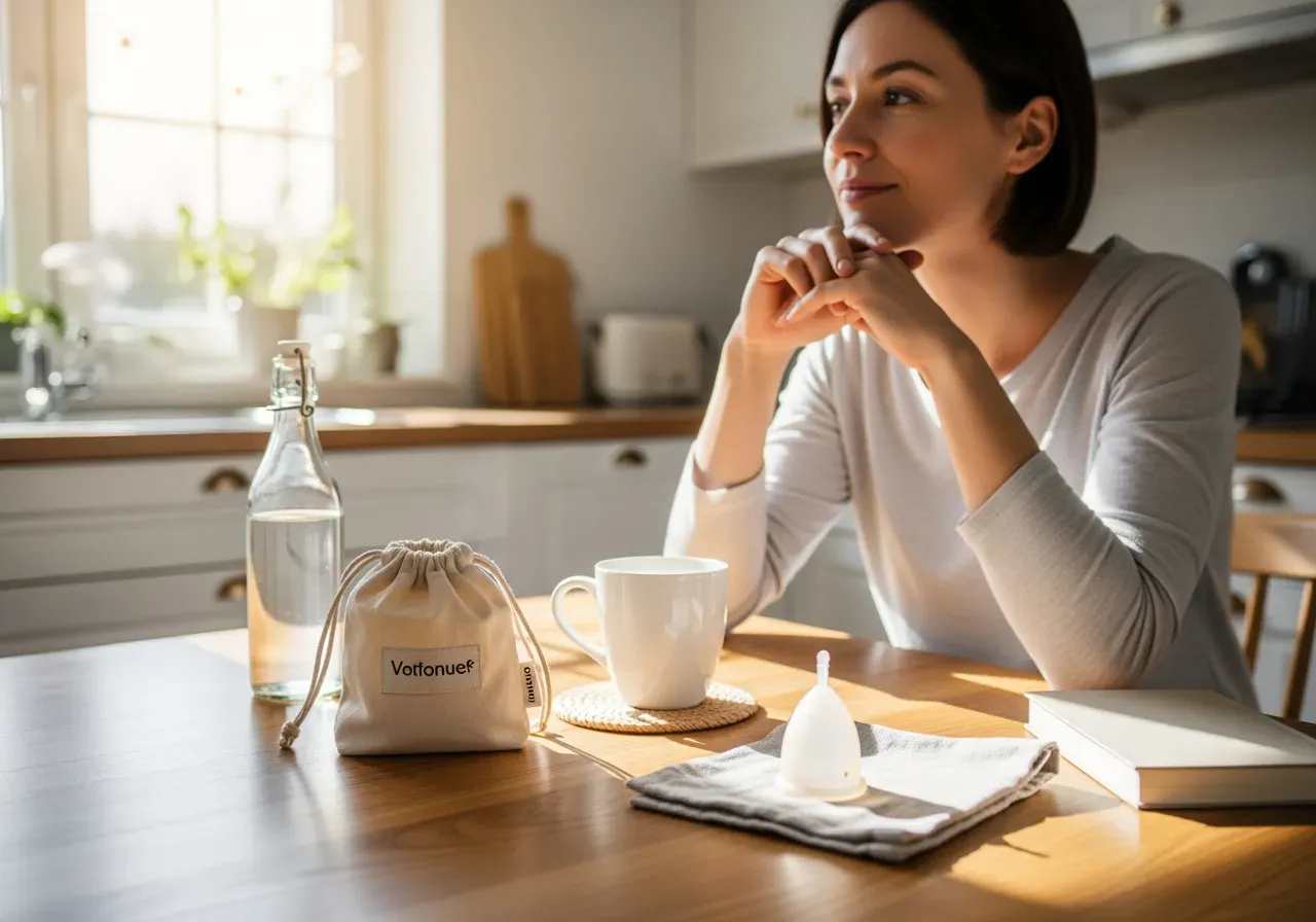 Träna bekvämt med menskopp