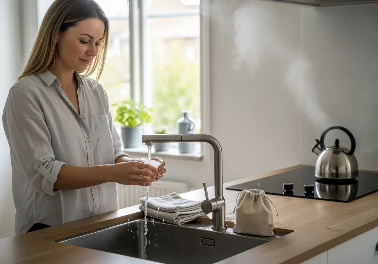 Menskoppar i rosa och lila