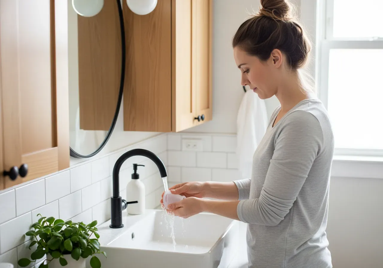 Välja menskopp efter cervixhöjd