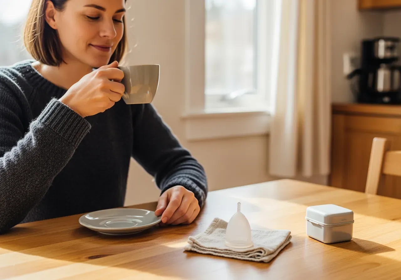 Simma tryggt med menskopp